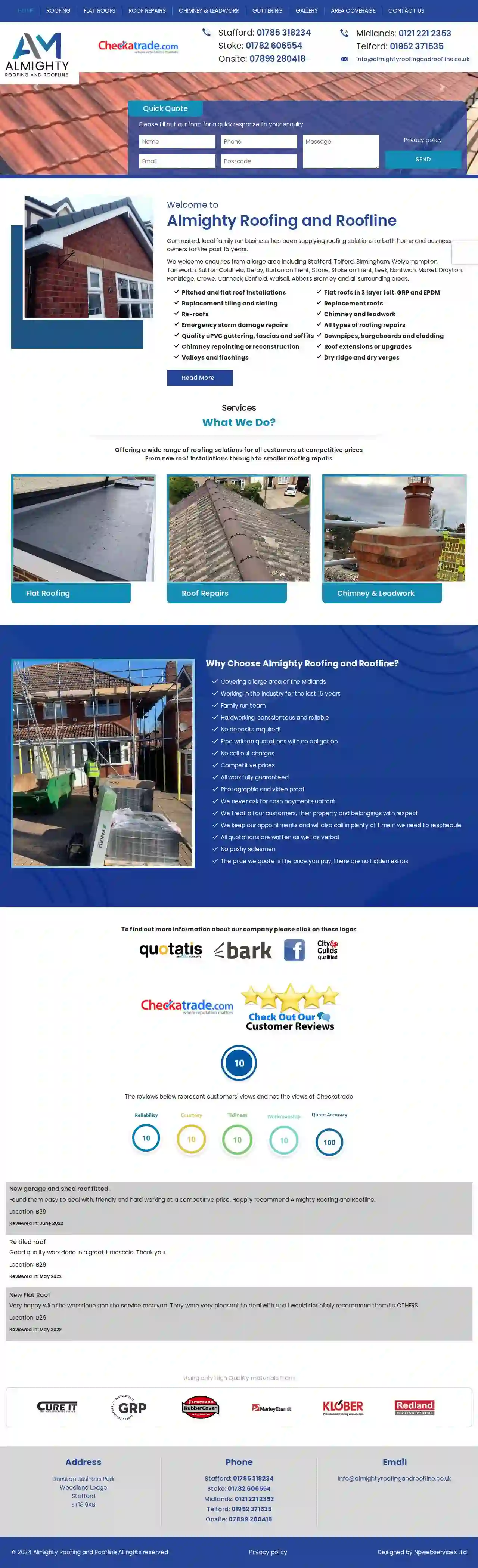 Almighty Roofing and Roofline | Roofer Stafford