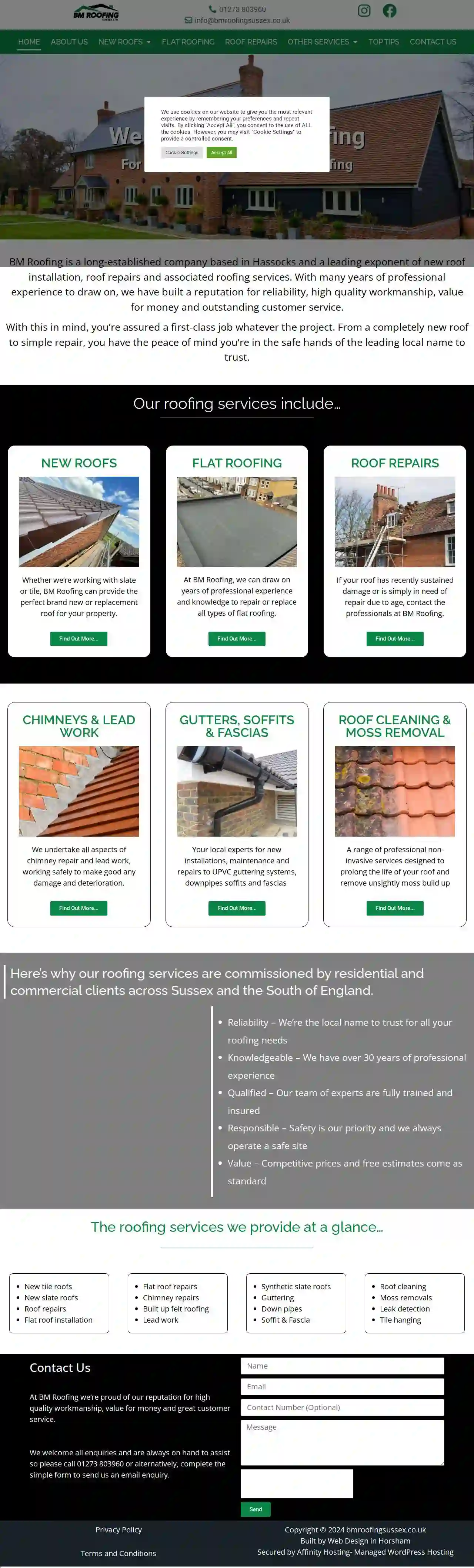 BM Roofing (Roof Repairs & Replacement, Chimney Repair, Guttering Repair in Hassocks & Burgess Hill)