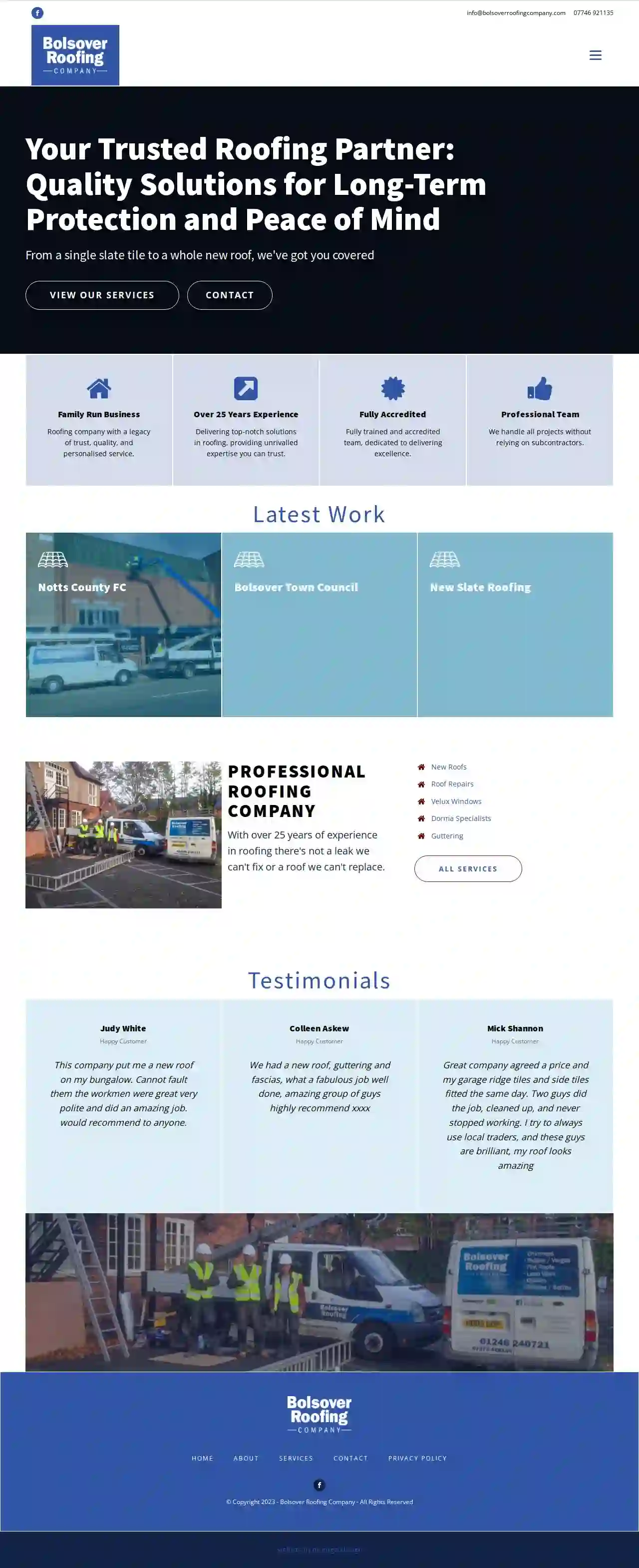 Bolsover roofing company