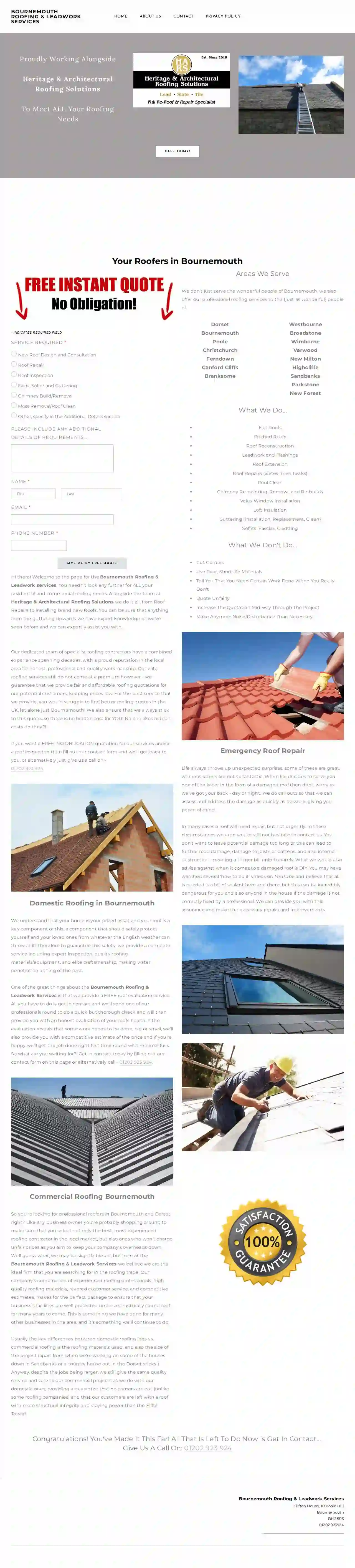 Bournemouth Roofing & Leadwork Services