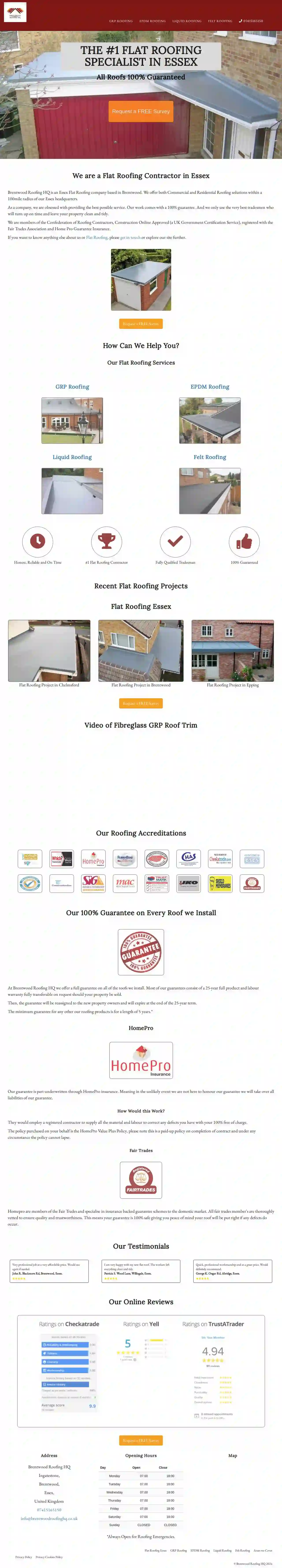 Brentwood Roofing HQ (Rubber Roofing Specialists)