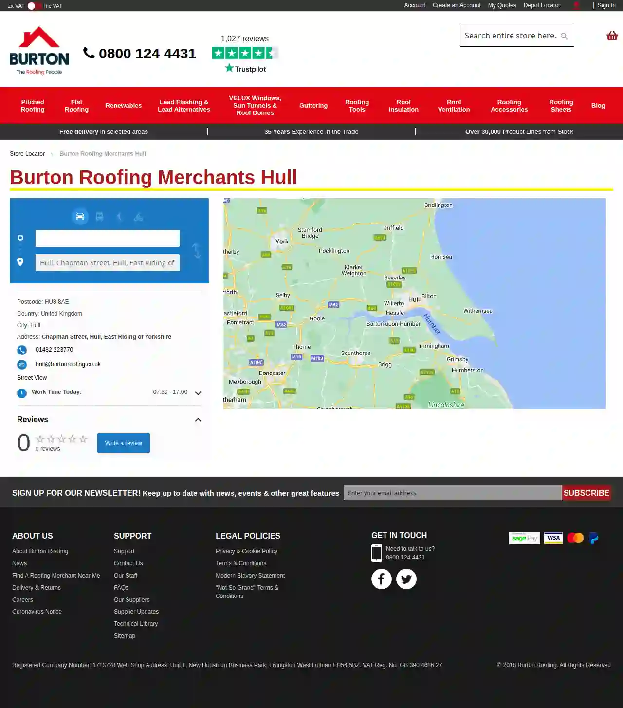 Burton Roofing Merchants - Hull