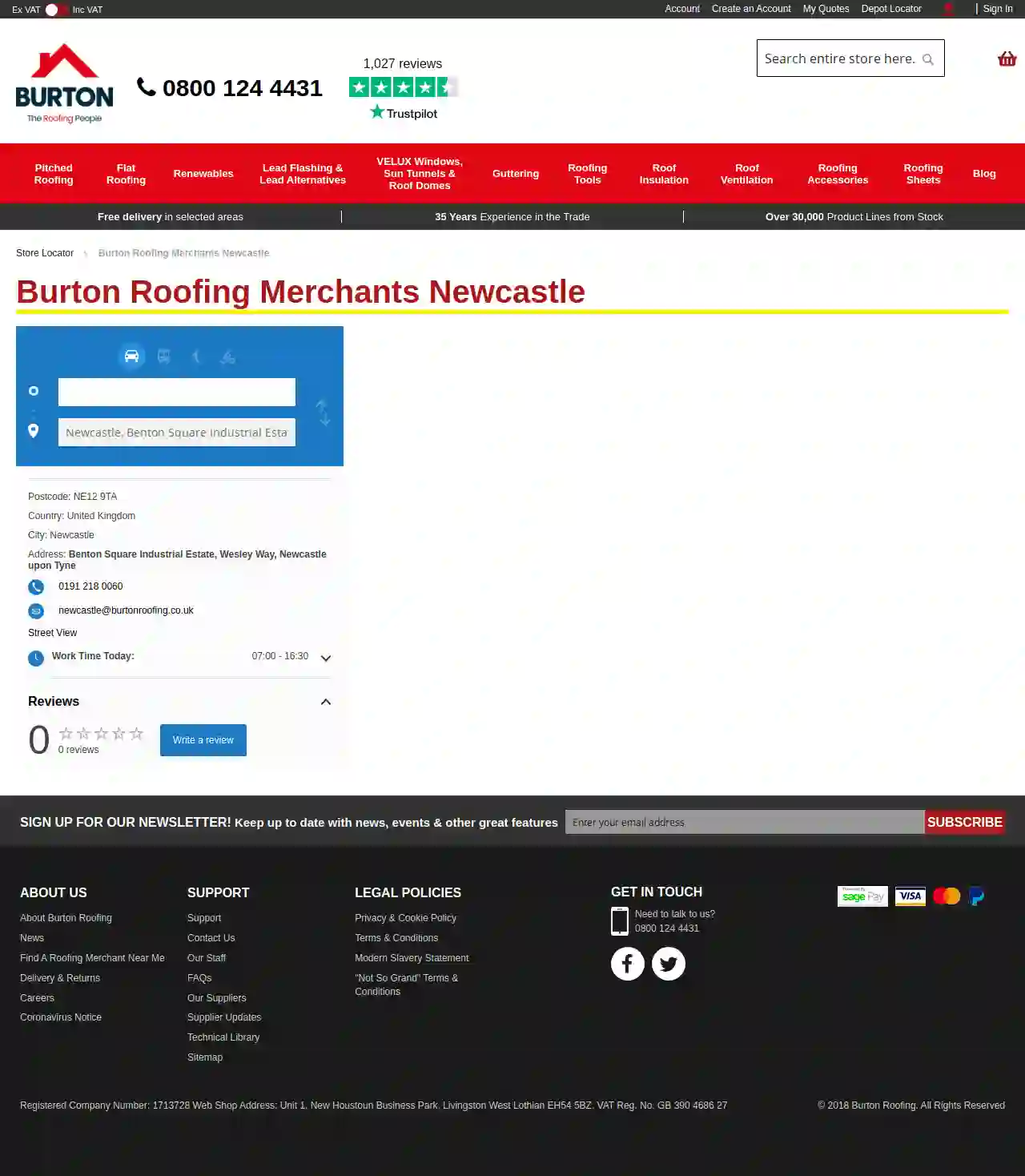 Burton Roofing Merchants - Newcastle Upon Tyne