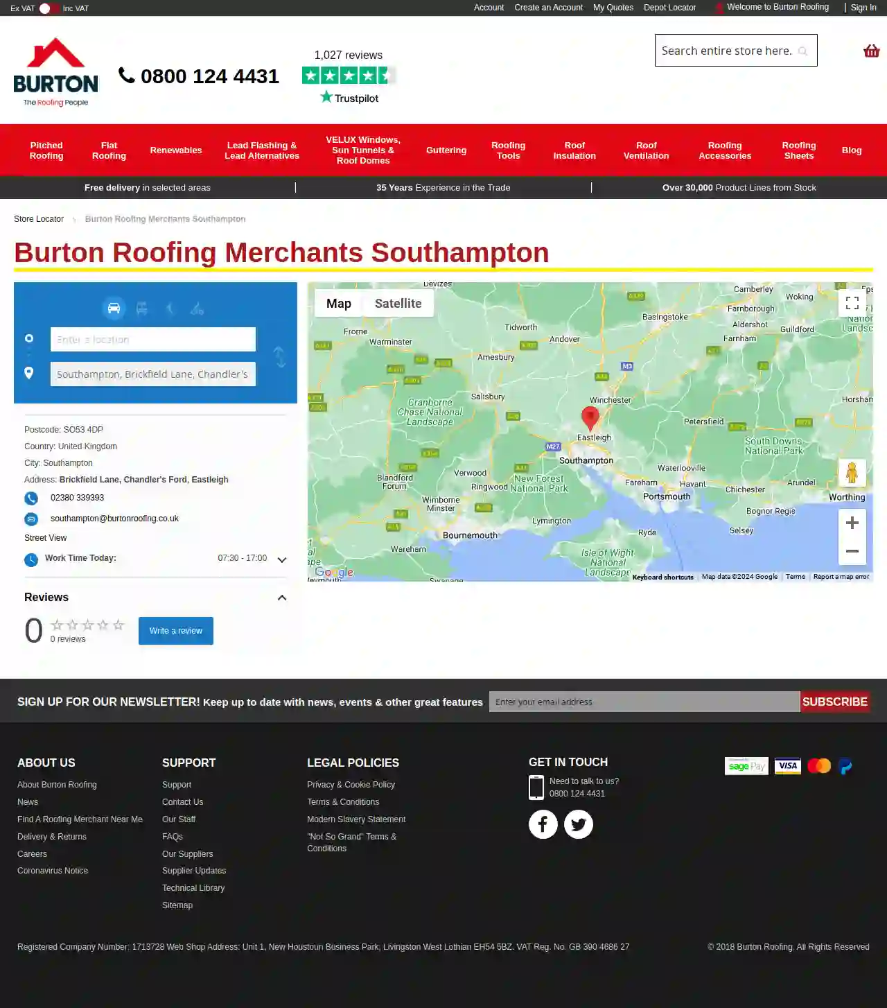 Burton Roofing Merchants - Southampton