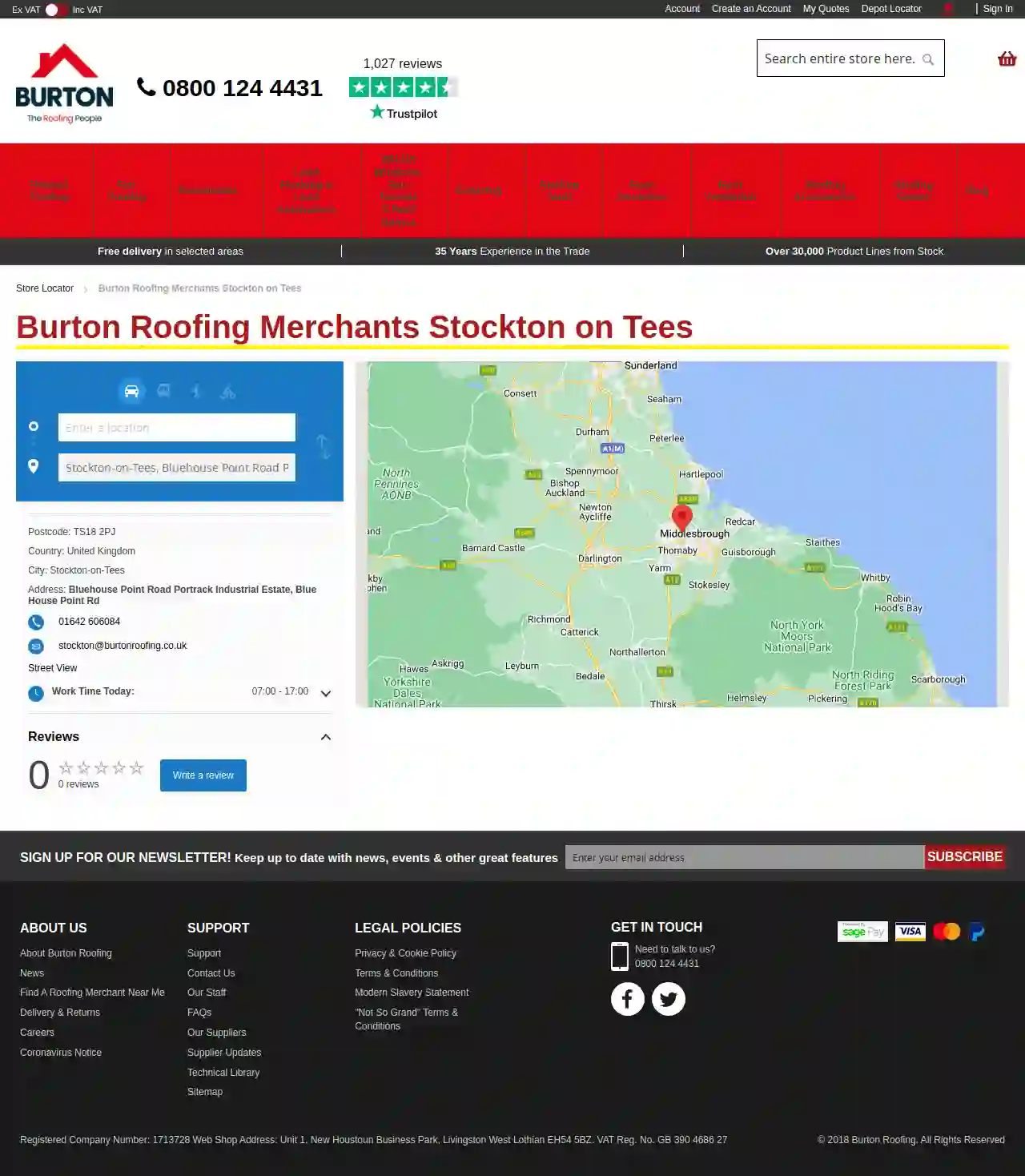 Burton Roofing Merchants - Stockton-on-Tees