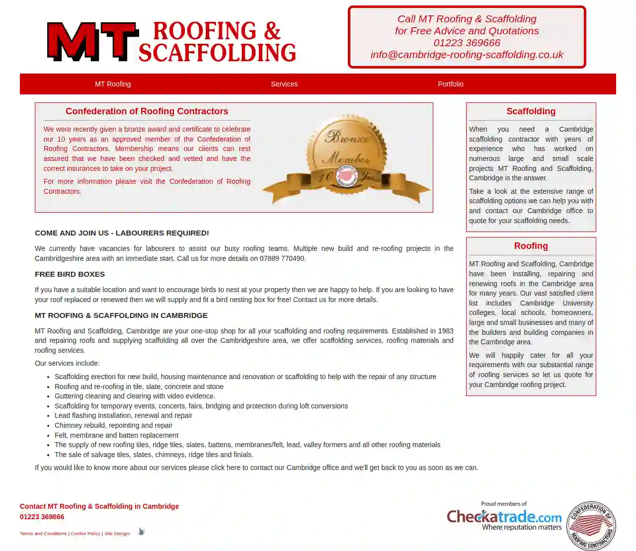 MT Roofing & Scaffolding Ltd