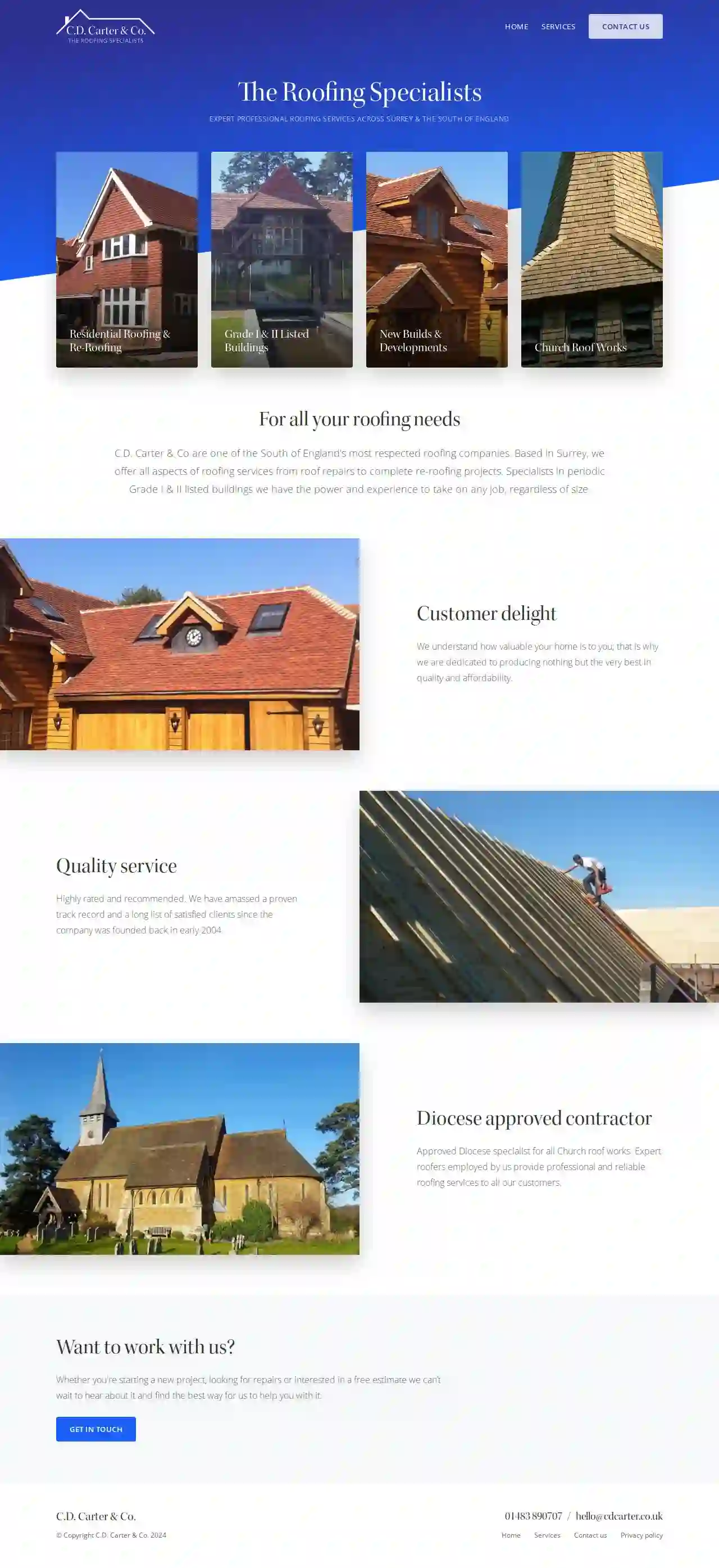 C.D. Carter & Co · Roofing Specialists