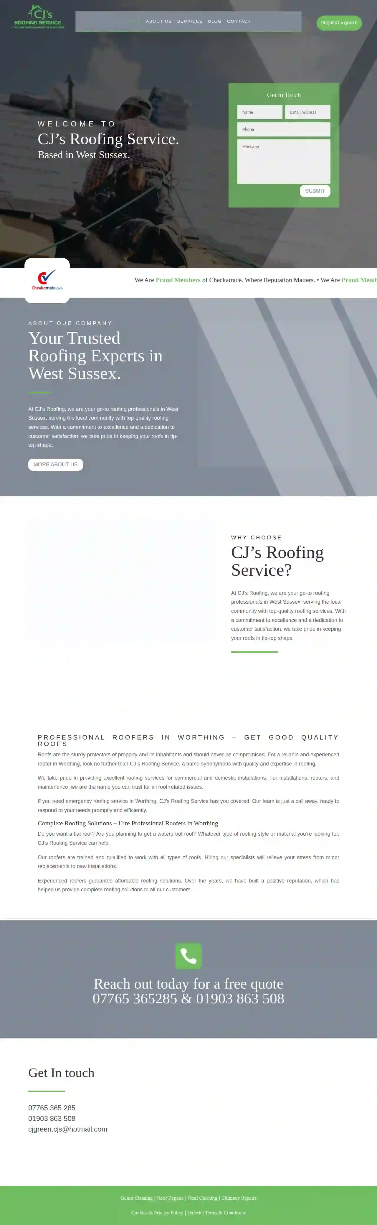 CJ’s Roofing Service