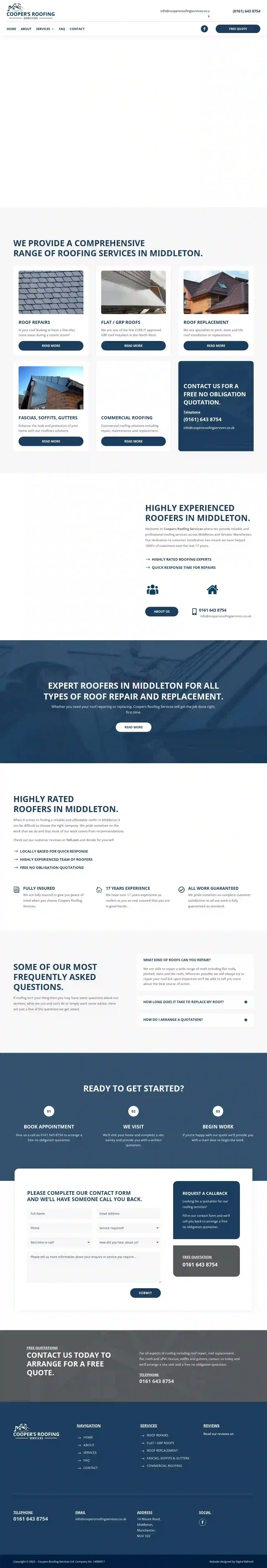 Coopers Roofing Services Ltd | Domestic & Commercial Roofer