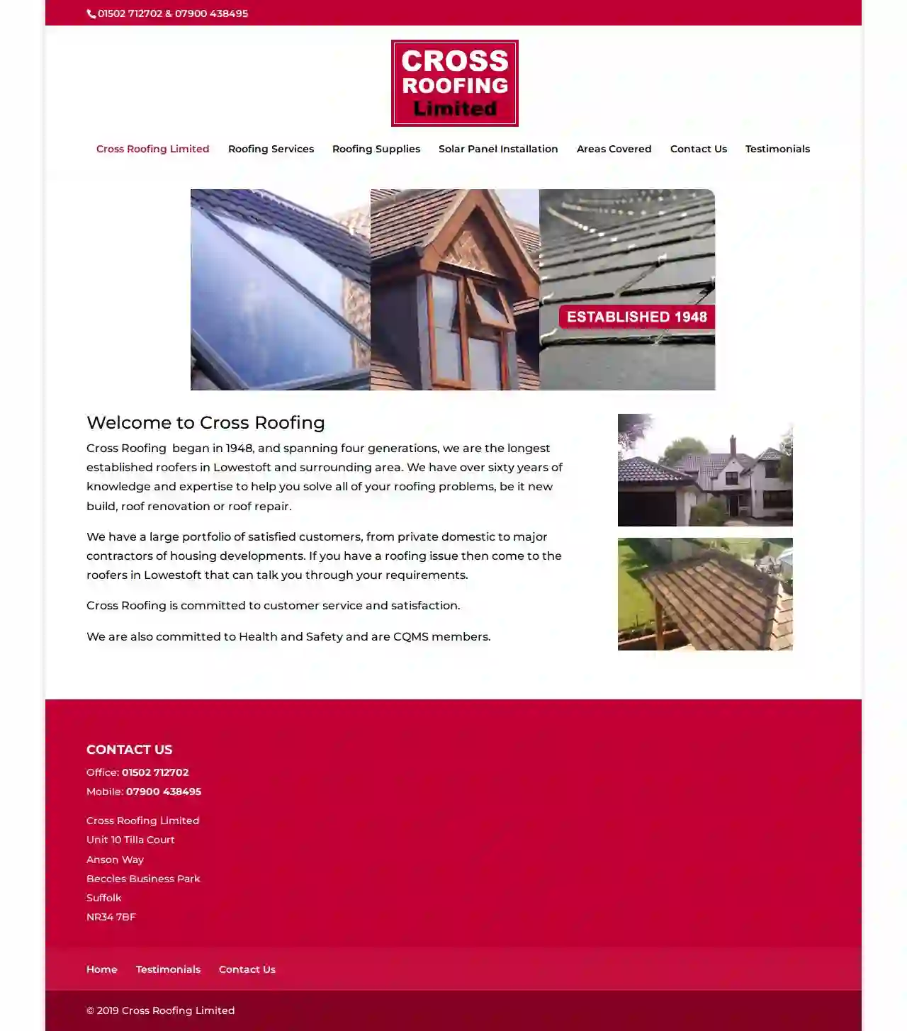 Cross Roofing Lowestoft