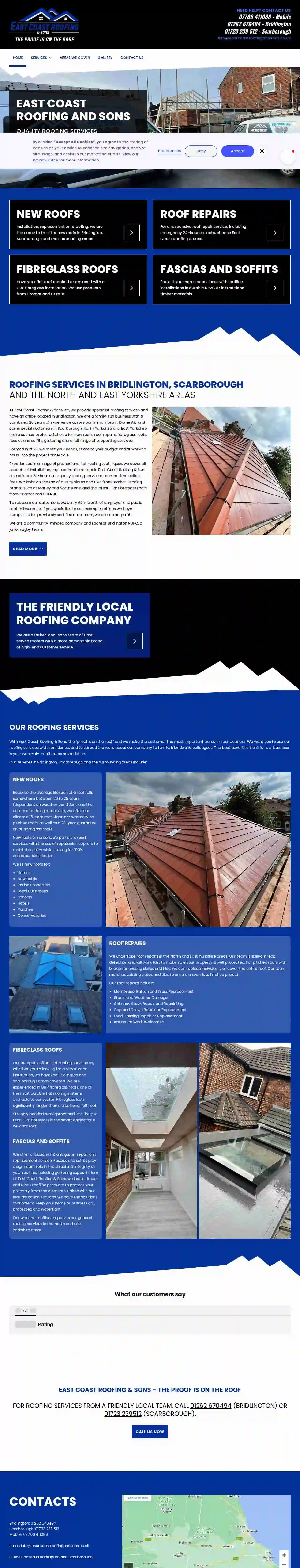 East Coast Roofing & Sons (Yorkshire) Ltd - Joinery - Builder - Roofing Services Bridlington