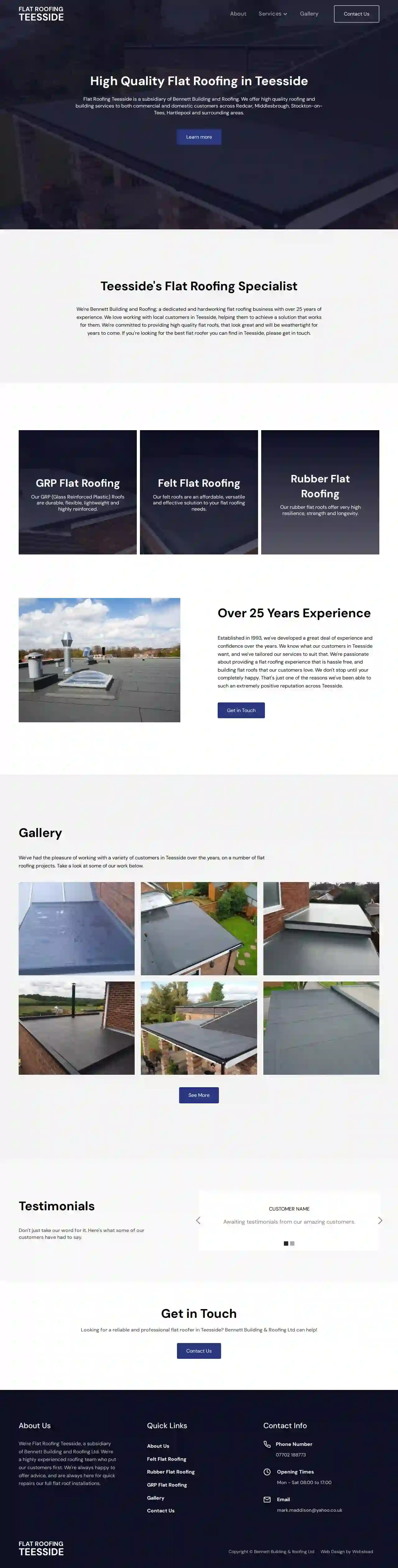 Flat Roofing Teesside