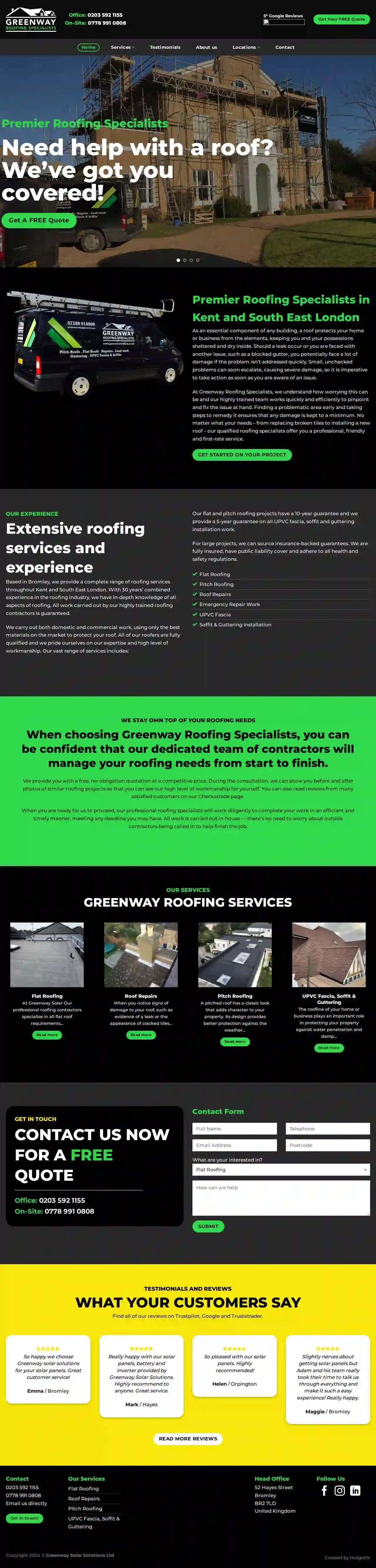 Greenway Roofing Specialists