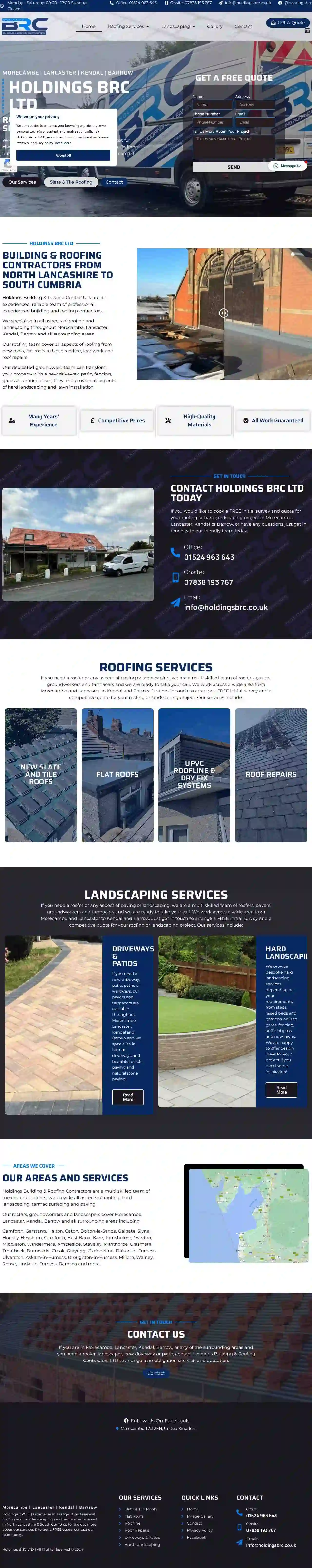 Holdings BRC Ltd | Roofers & Builders in Morecambe, Lancaster