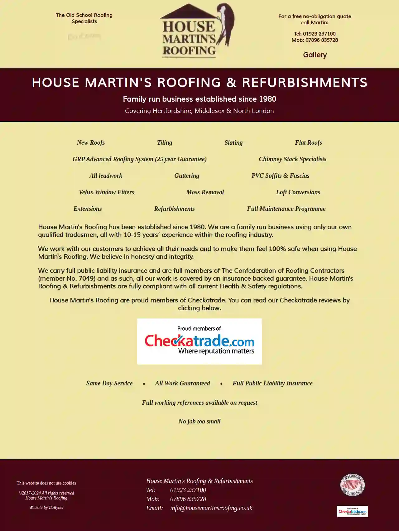 House Martin's Roofing