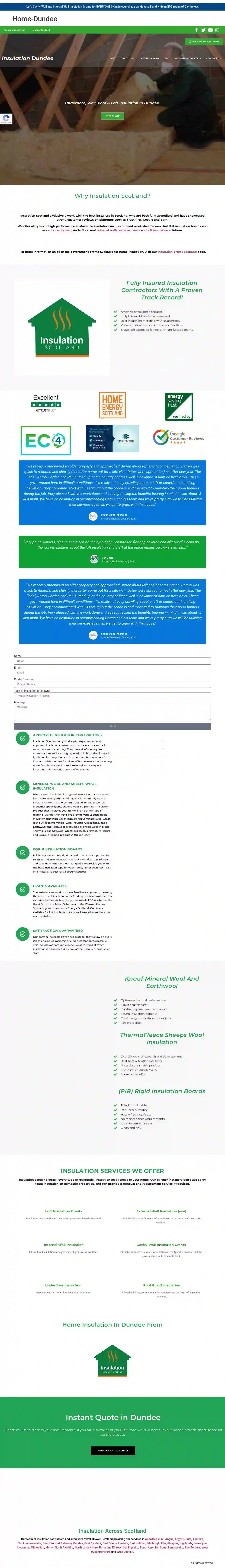 Insulation Dundee (Underfloor, Loft, Roof & Wall)