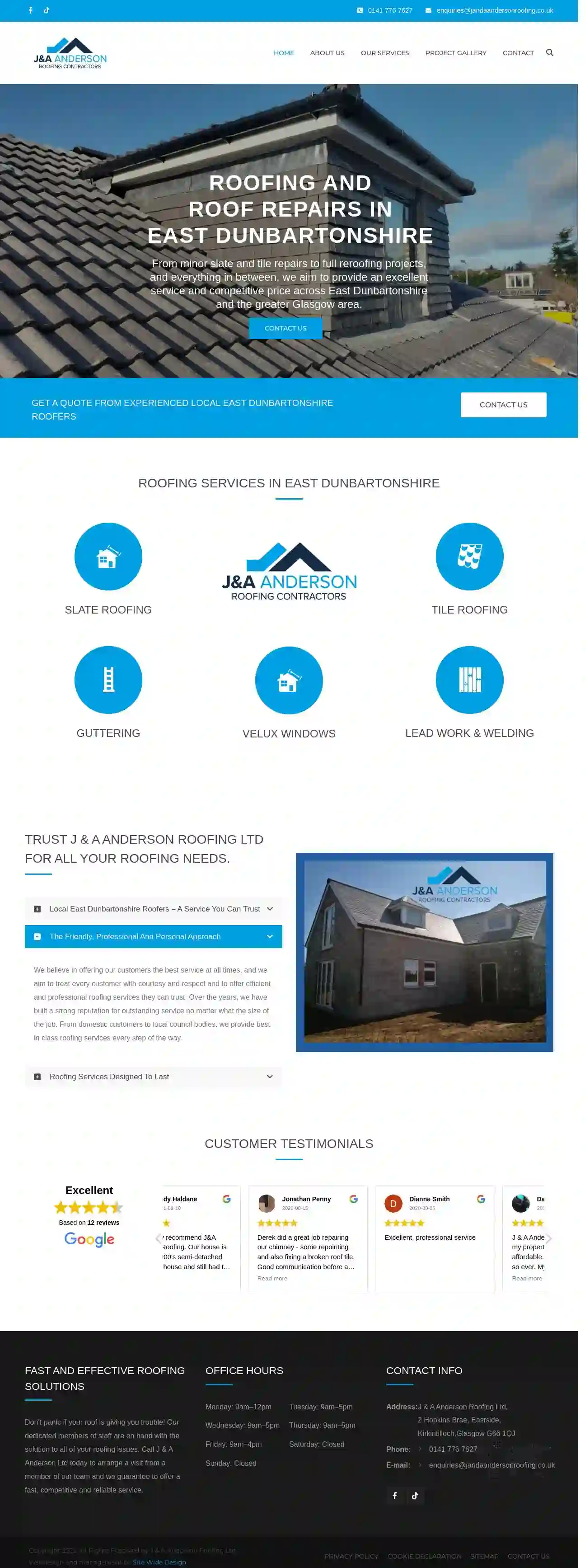 J & A Anderson Roofing Ltd