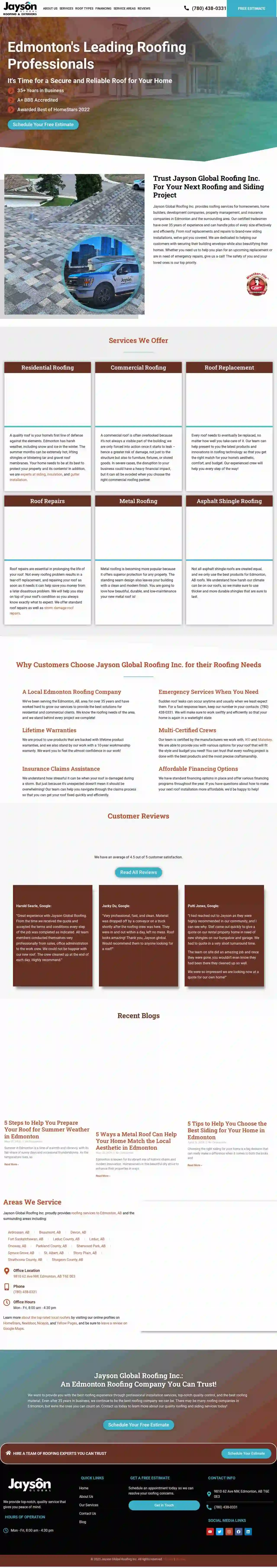 Jayson Global Roofing Inc.