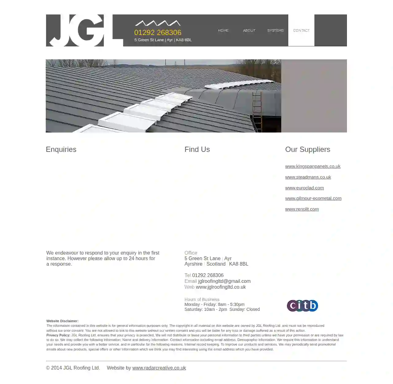 J G L Roofing Ltd