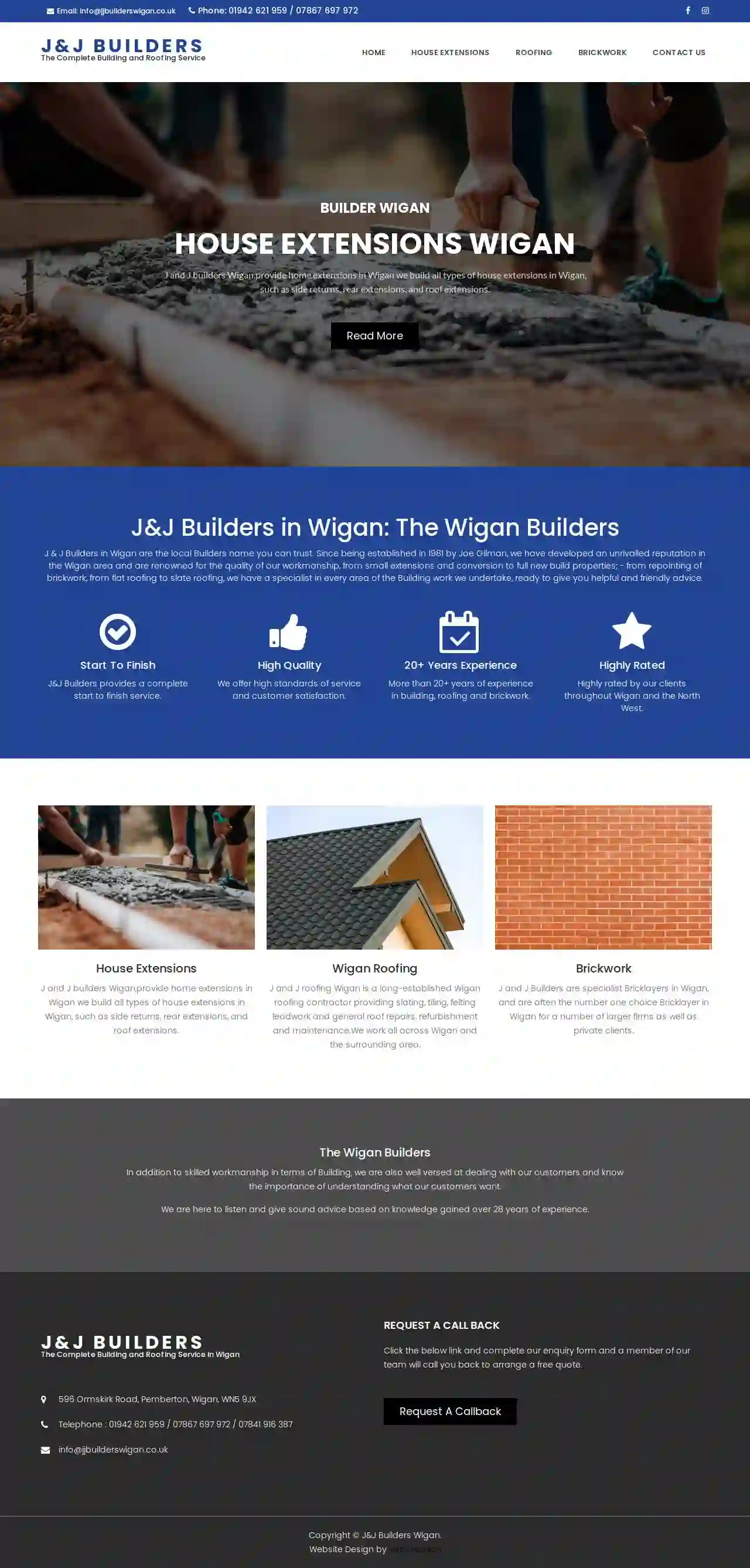 J&J Builders & Roofing Wigan. est 1981