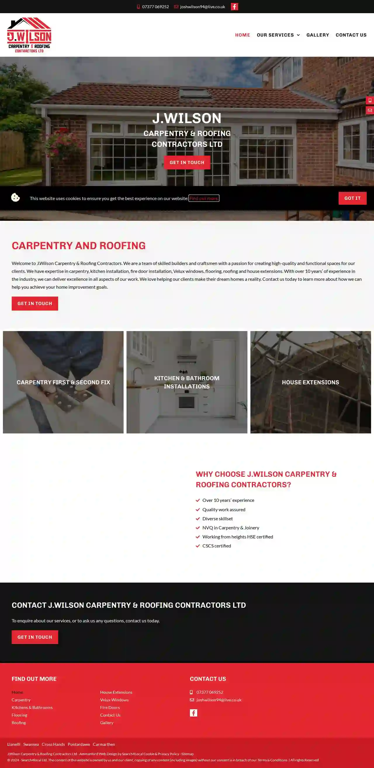 J Wilson Carpentry & Roofing Contractors Ltd