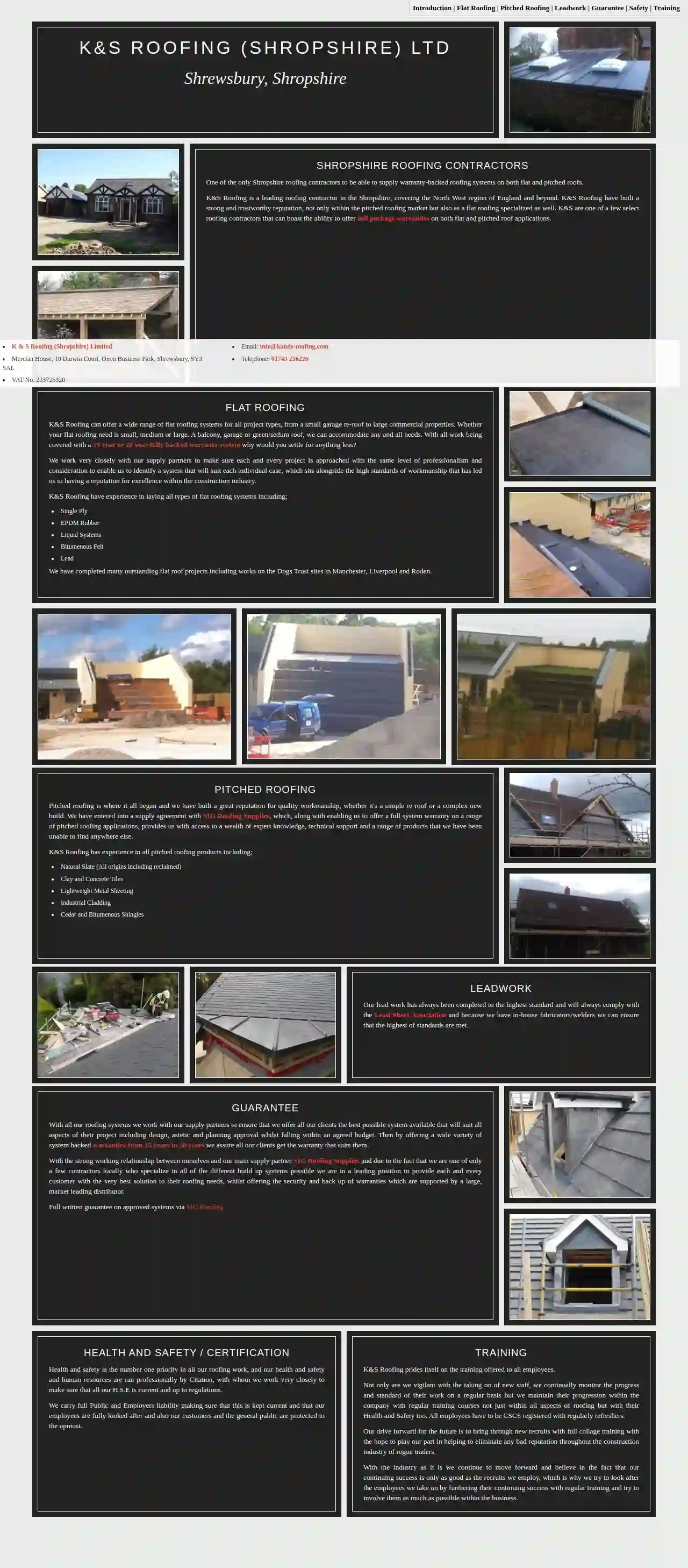 K & S Roofing (Shropshire) Ltd