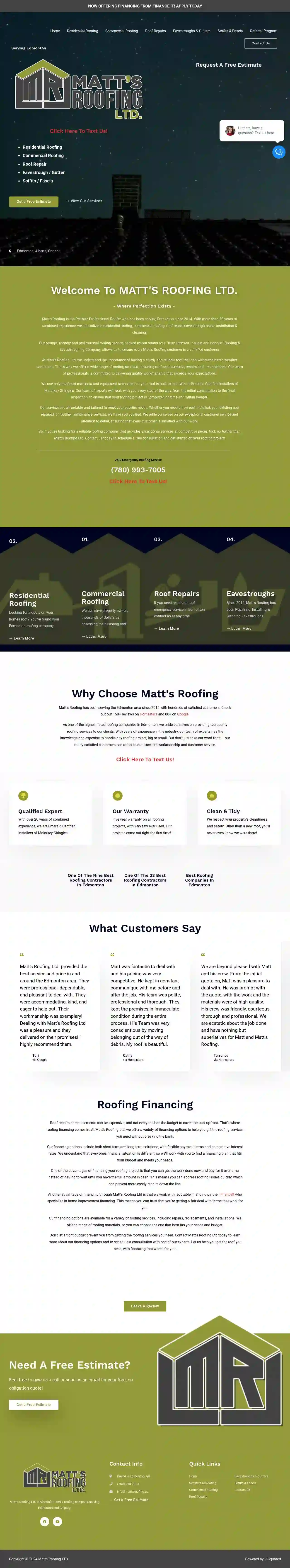 Matt’s Roofing Ltd.