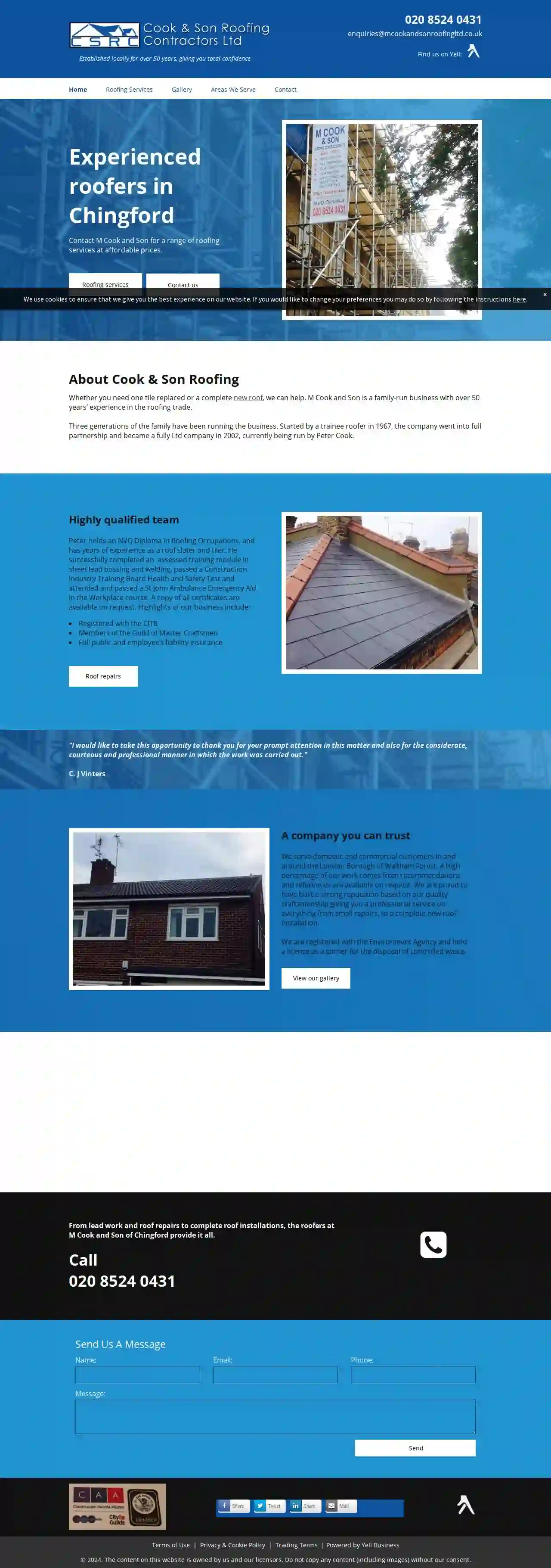 M Cook & Son Roofing Contractors Ltd