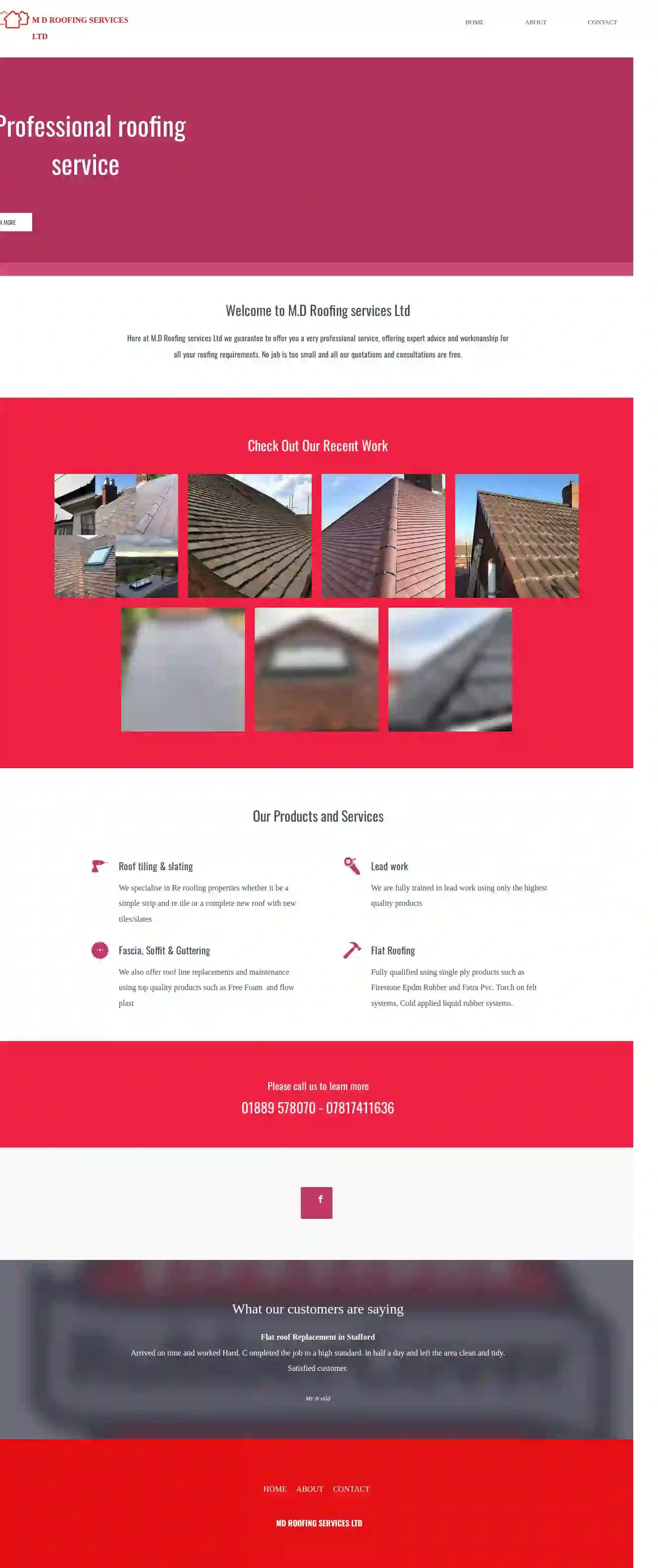 M D ROOFING SERVICES LTD