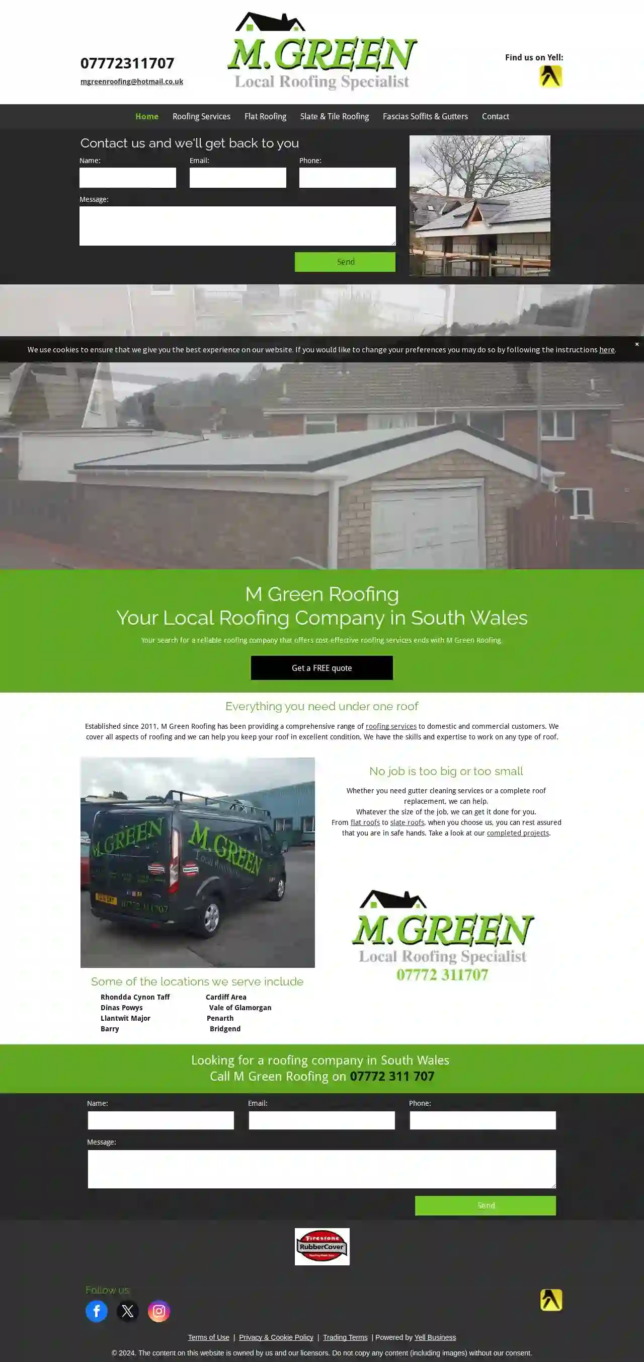 M Green roofing