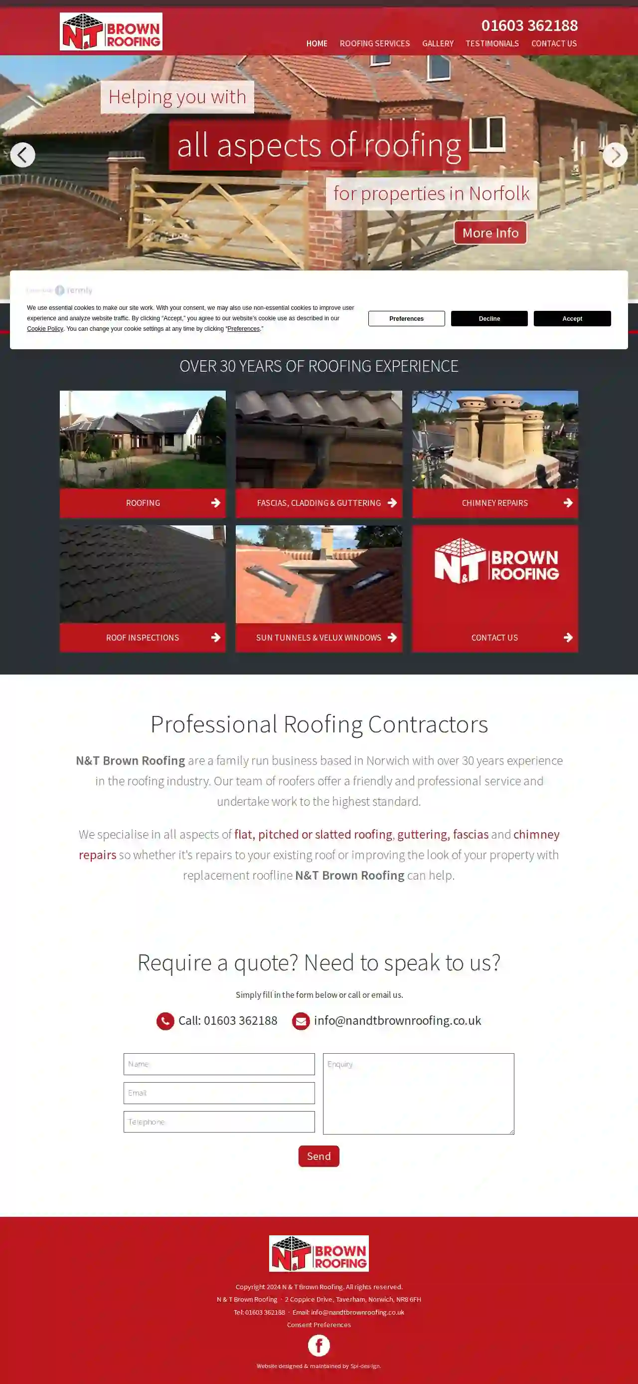 N & T Brown Roofing - Norwich, Norfolk