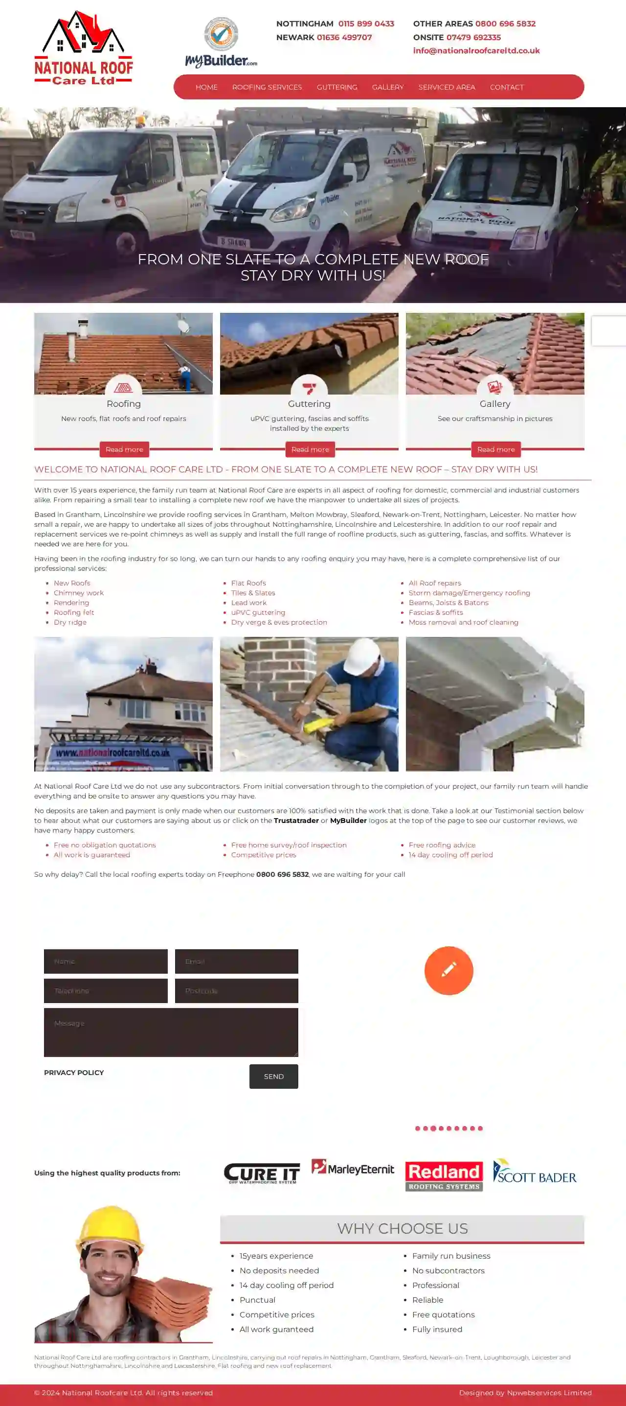 Nationalroofcareltd roofer and roofing contractor Grantham