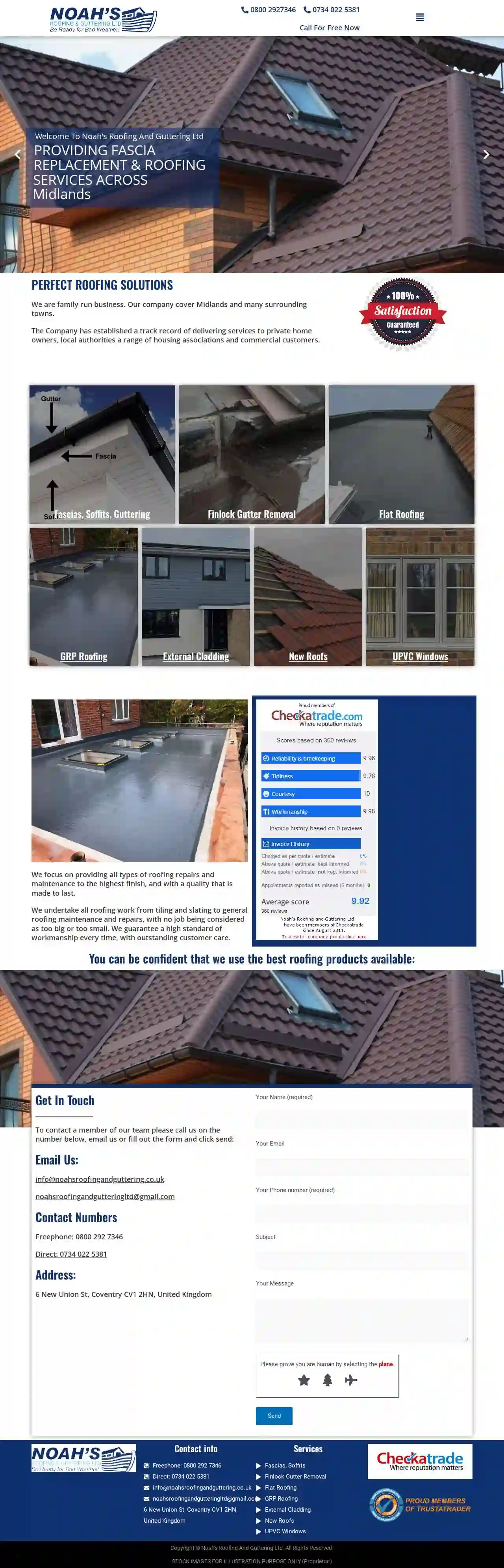 Noah's Roofing And Guttering Ltd