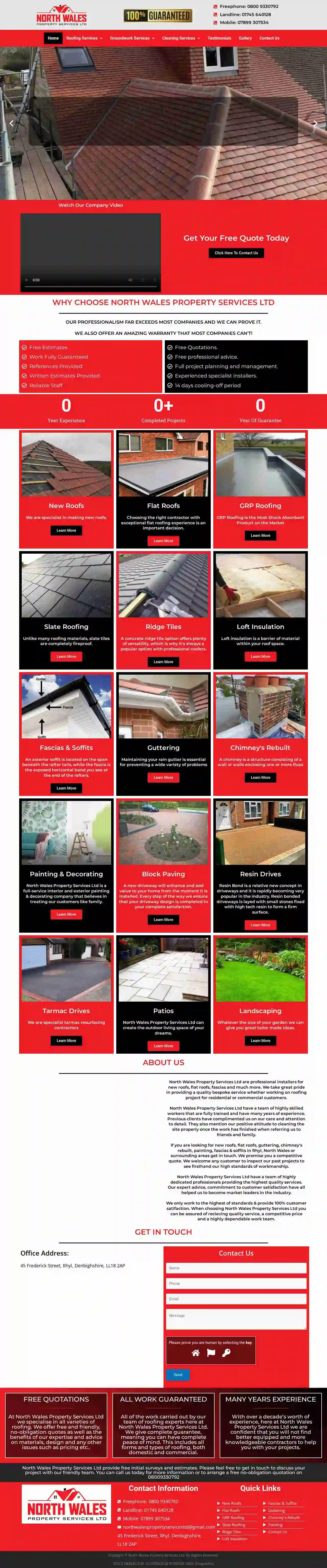 Rhyl Roofing North Wales Property Services Ltd