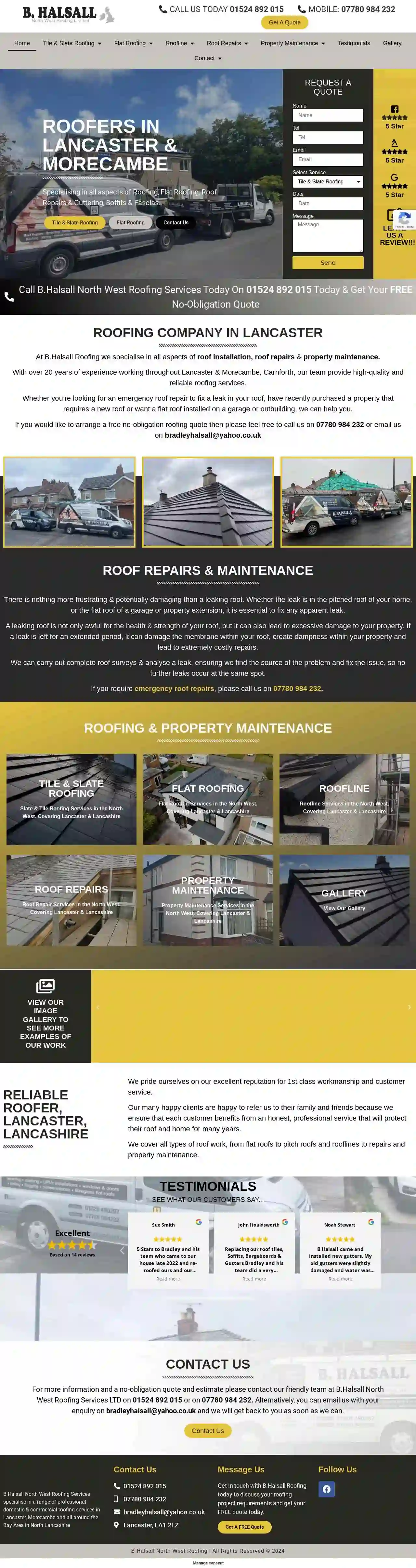 B. Halsall North West Roofing Ltd