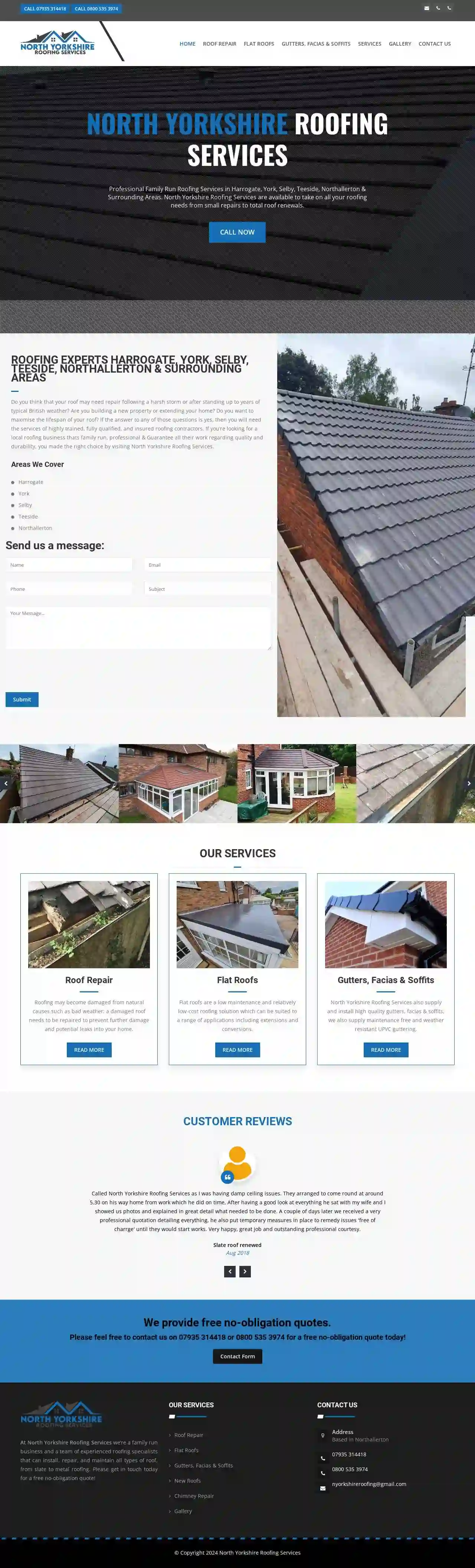 North Yorkshire roofing