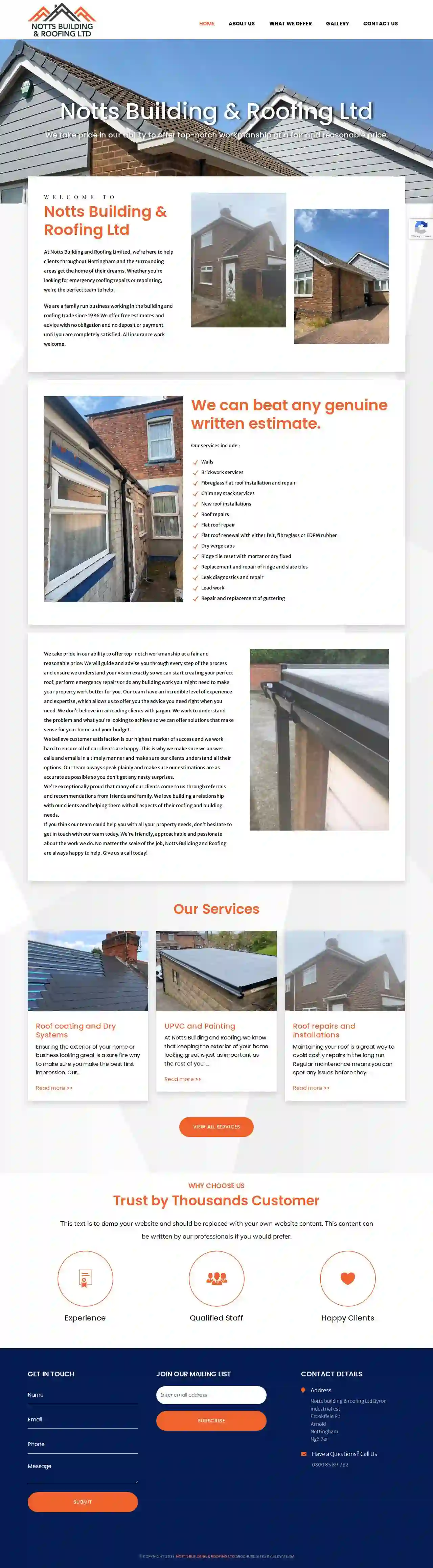 Notts Building & Roofing Ltd