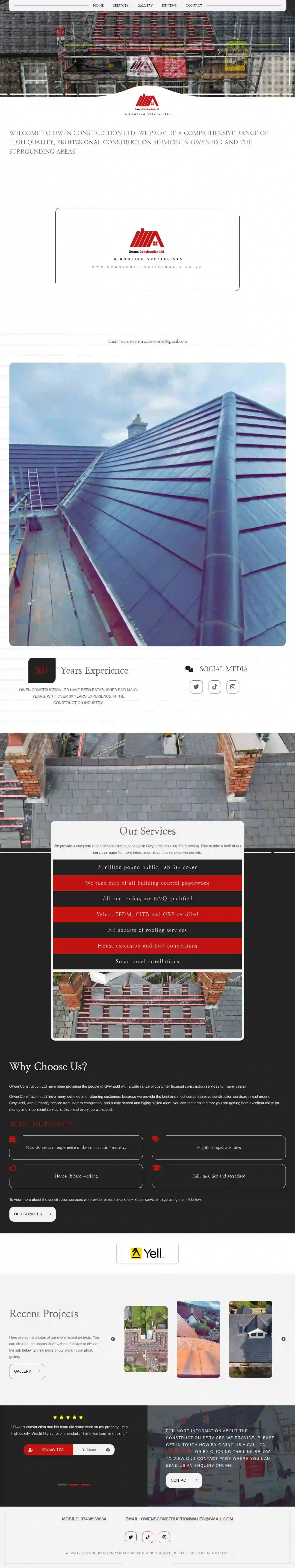 Owens Construction NW Ltd roofing specialists ⭐️⭐️⭐️⭐️⭐️