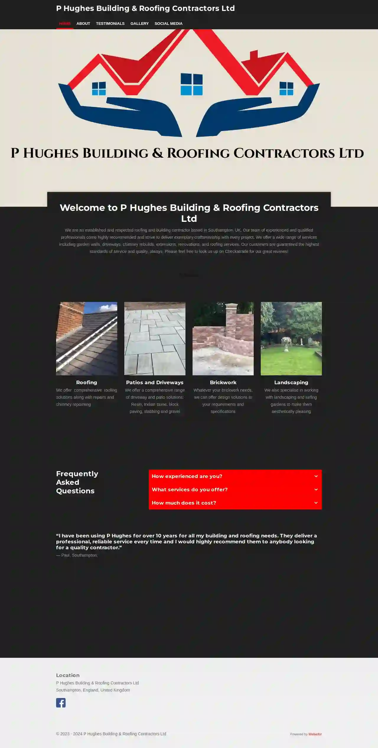 p Hughes building and roofing contractors