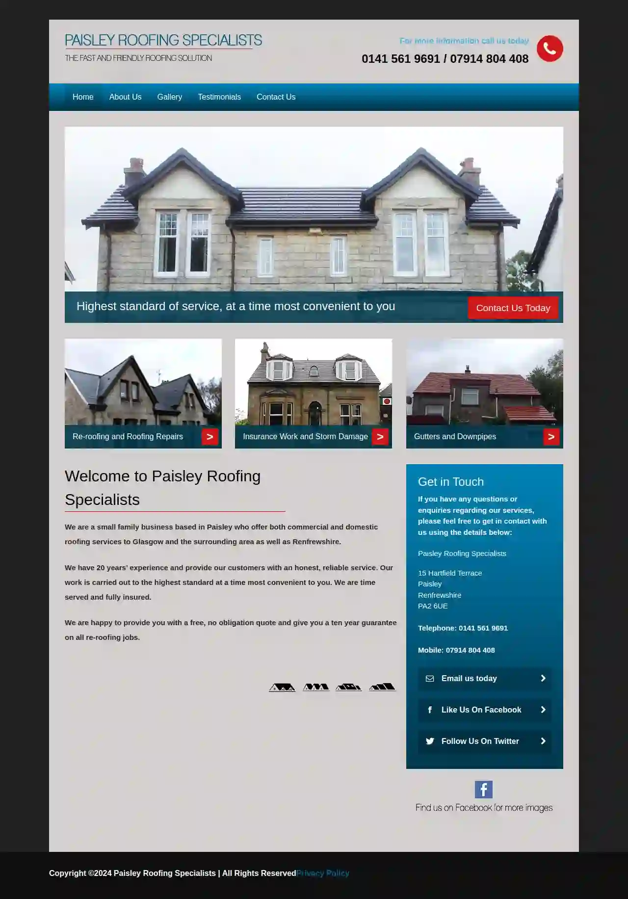 paisley roofing specialists