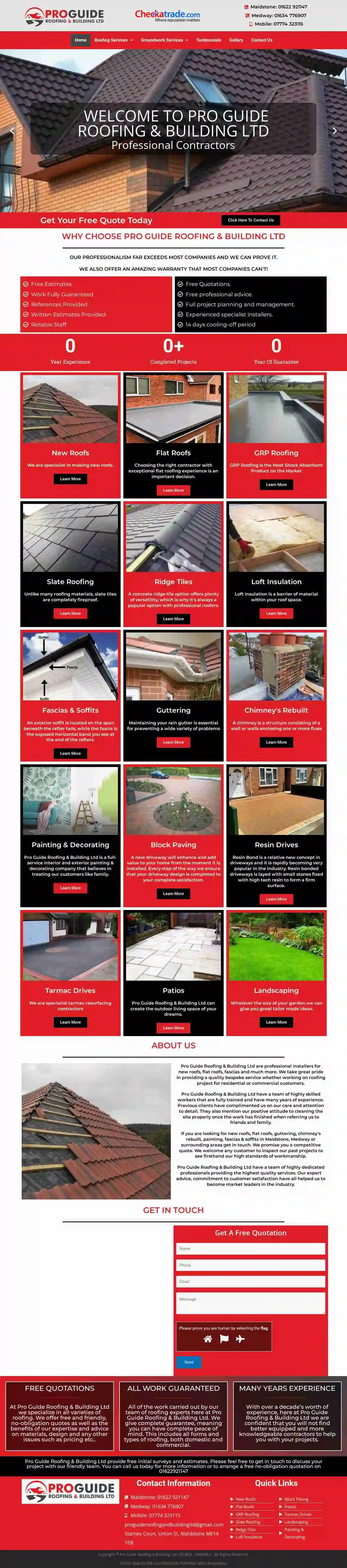 Proguide roofing and building ltd