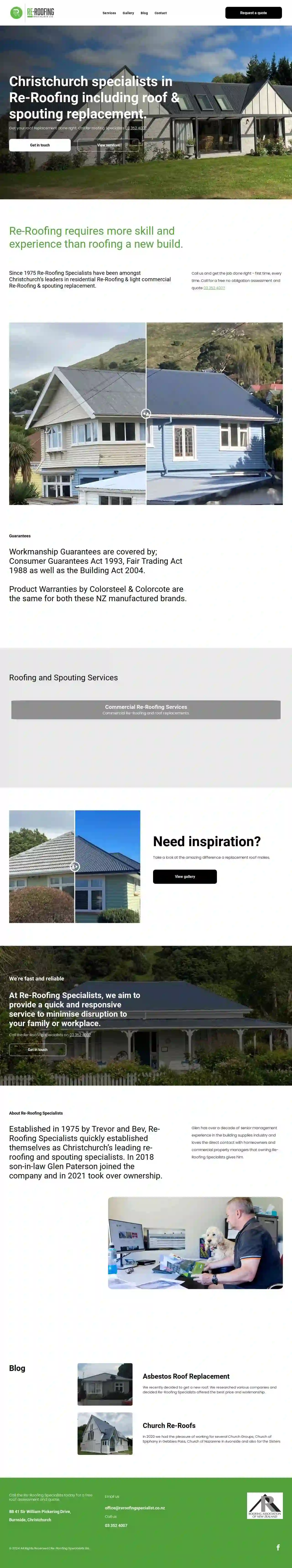 Re-Roofing Specialists(SI) Ltd