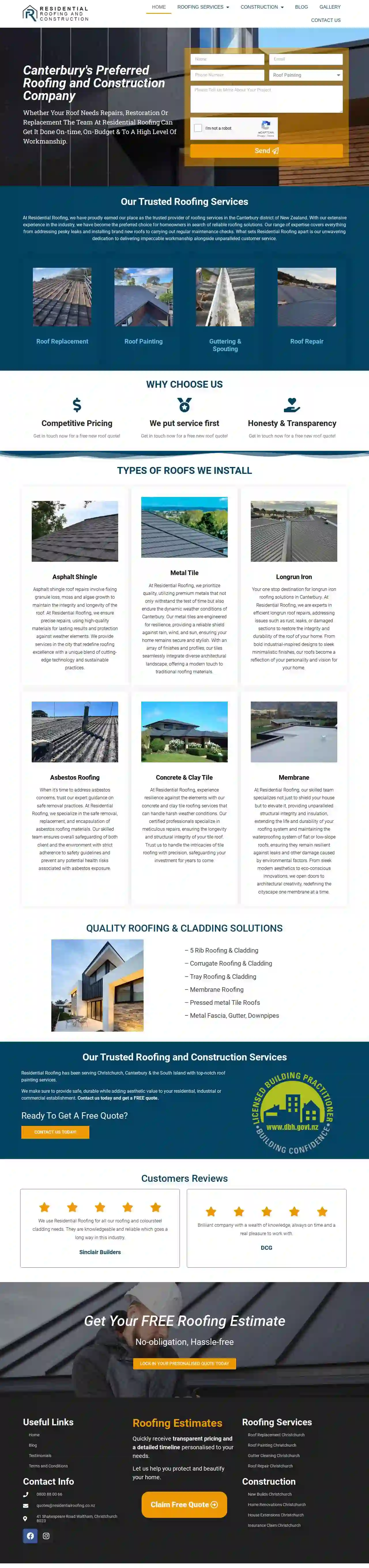 Residential Roofing Limited