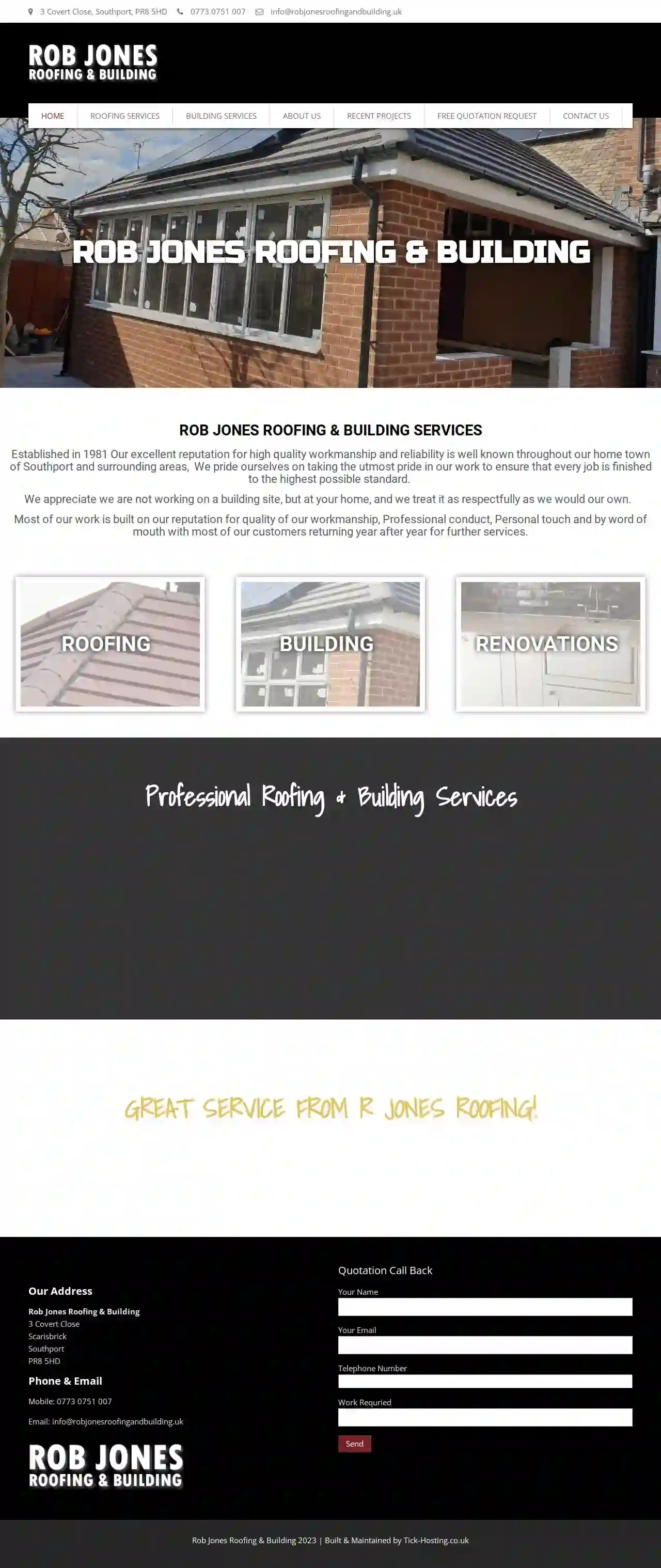 Rob Jones Roofing And Building Specialist