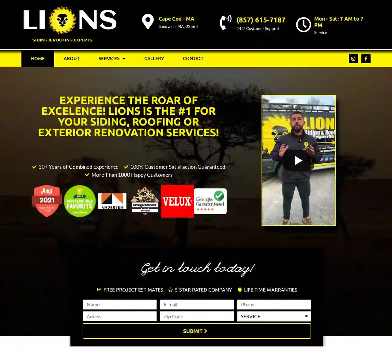 LIONS Siding and Roofing Experts - Cape Cod, MA