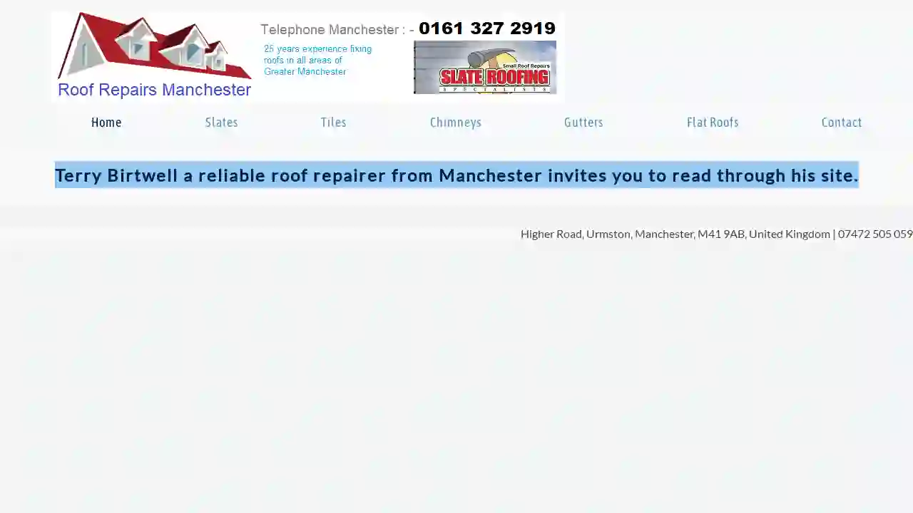 Roof Repairs Manchester