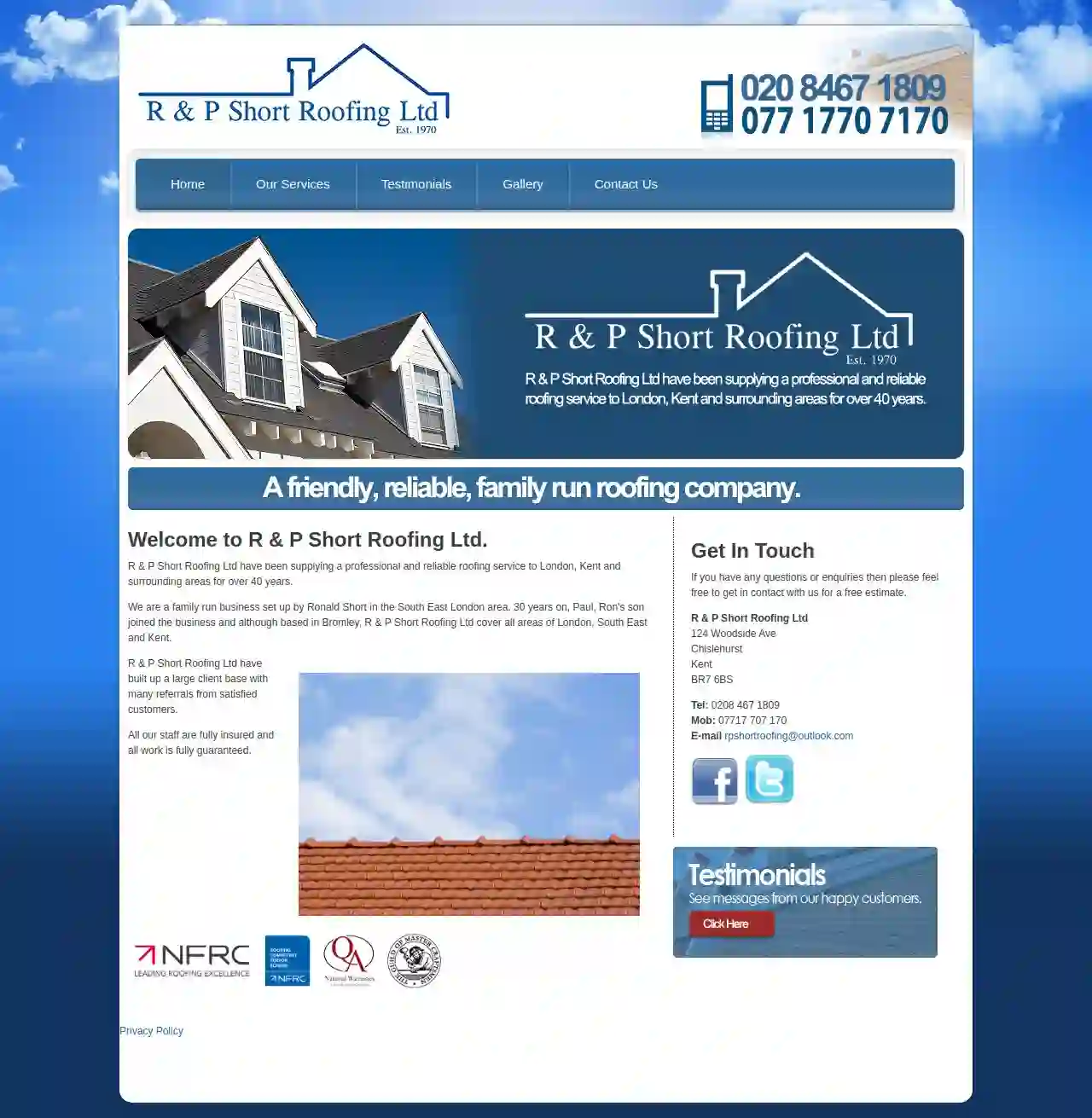 R & P Short Roofing Ltd.