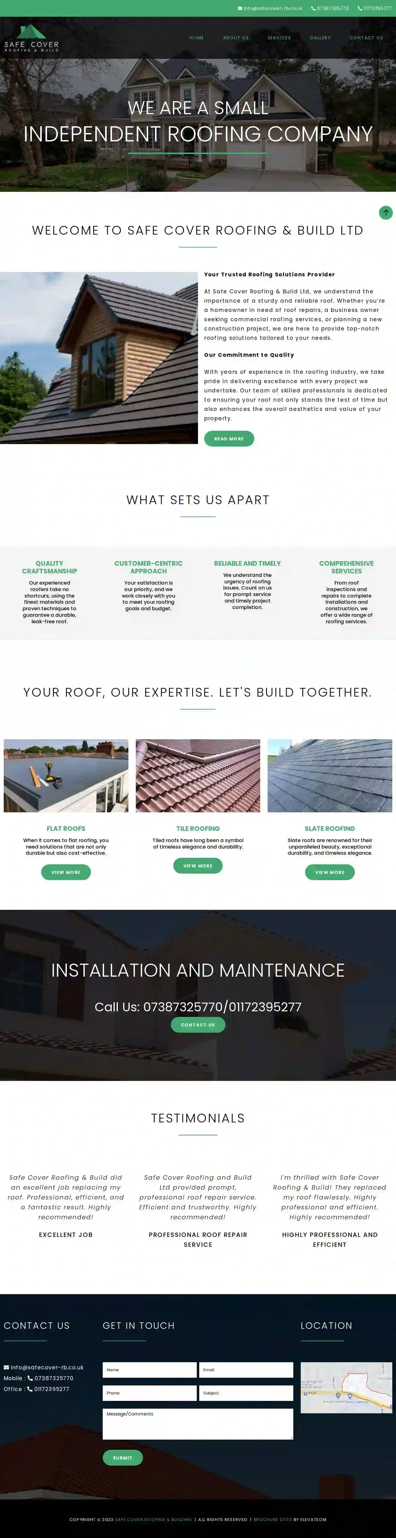 Safe cover roofing & build ltd