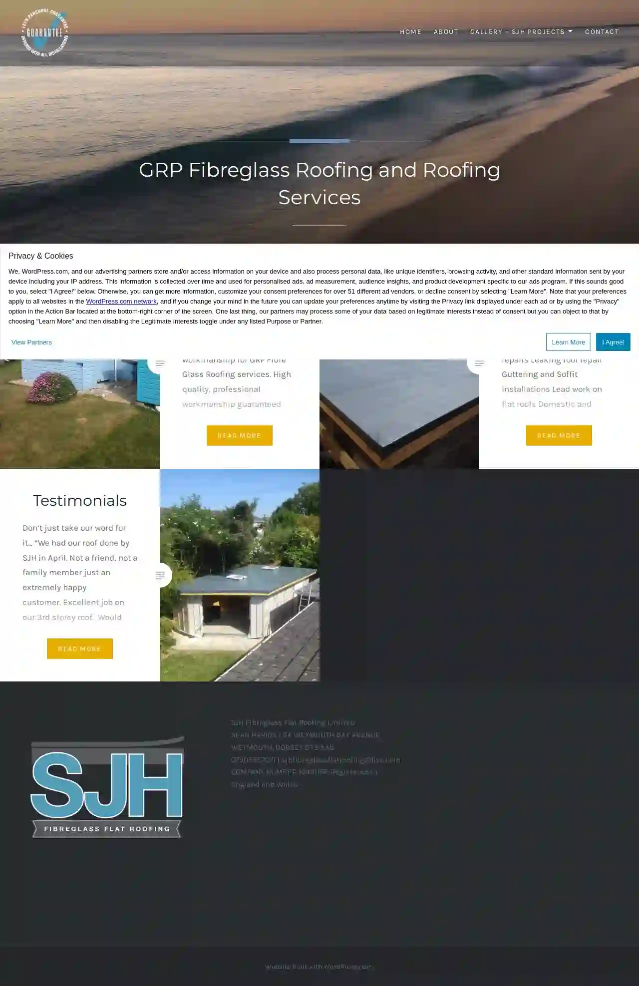 SJH Fibre Glass Flat Roofing