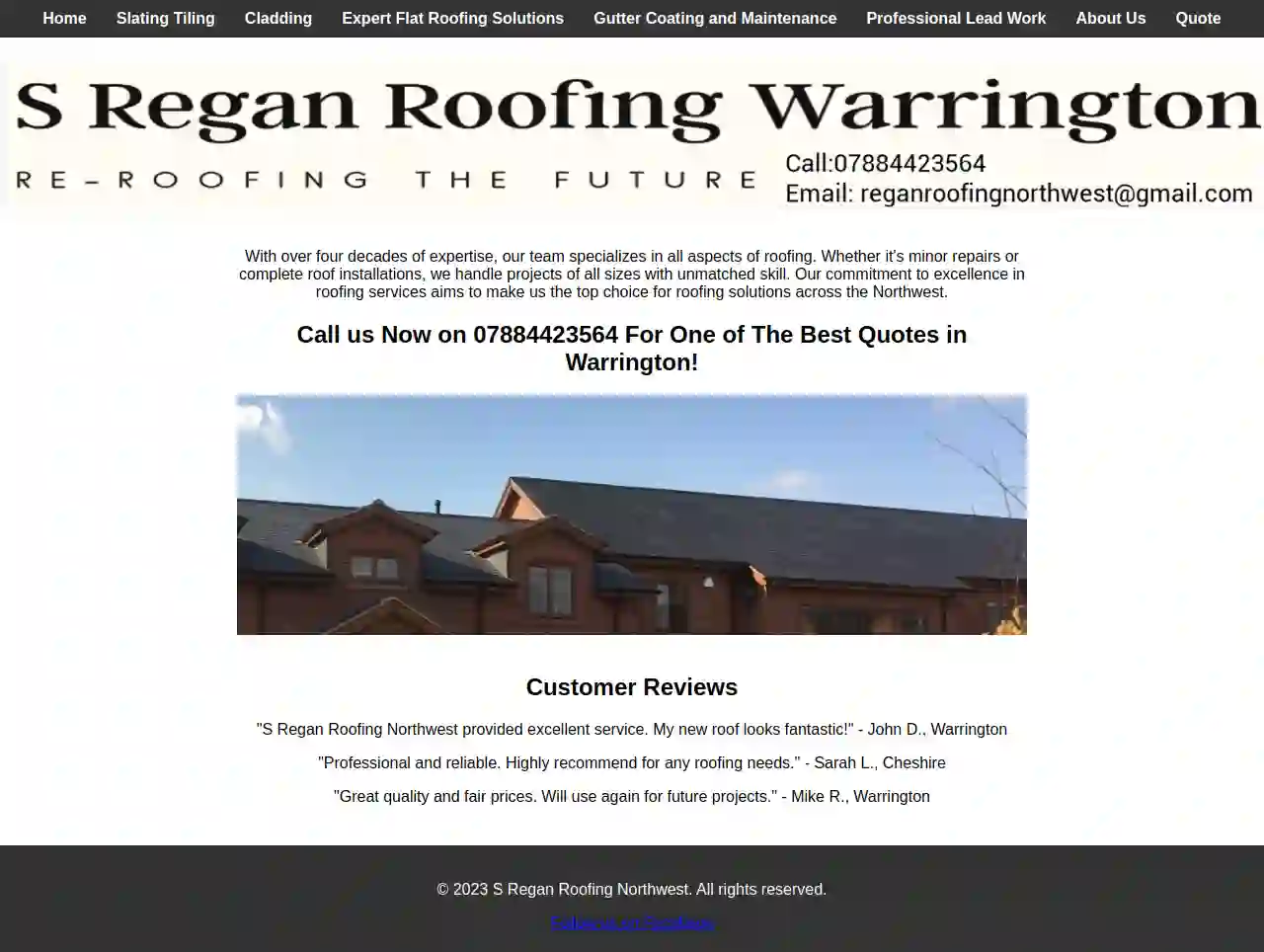 S Regan Roofing Warrington